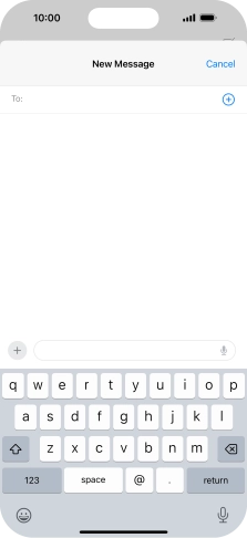 Press To: and key in the first letters of the recipient's name.