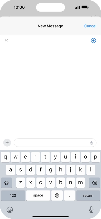 Press To: and key in the first letters of the recipient's name.
