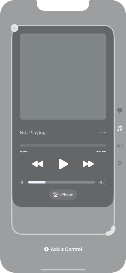 Press the remove icon on the required Control Centre page to remove it from Control Centre. Press the remove icon on the required Control Centre page to remove it from Control Centre.