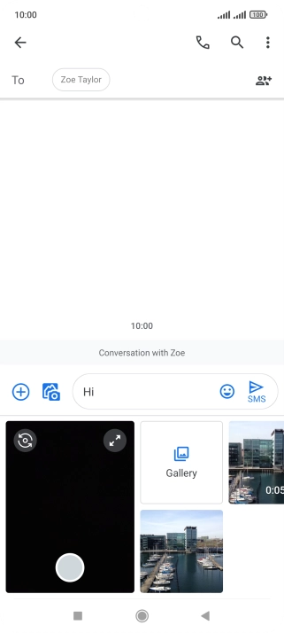 Press Gallery and go to the required folder. Press Gallery and go to the required folder.
