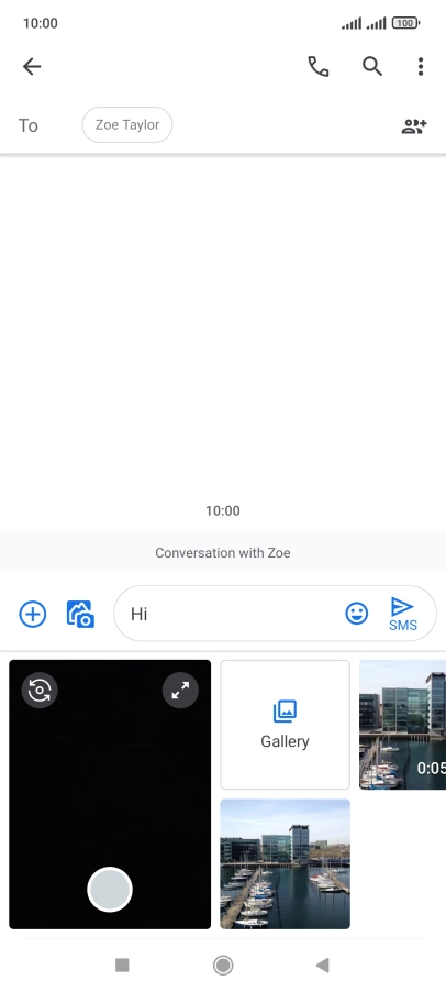 Press Gallery and go to the required folder. Press Gallery and go to the required folder.