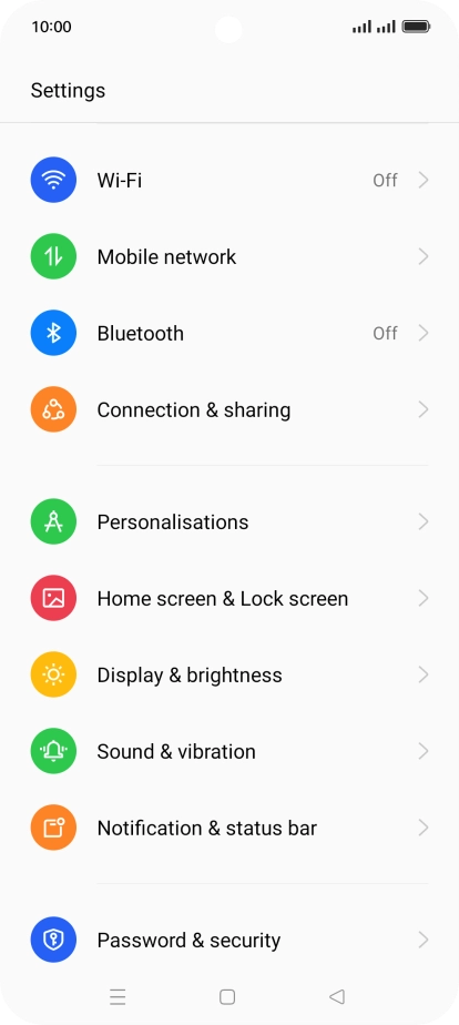 Press Notification & status bar. Press Notification & status bar.