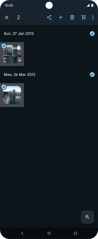 Press the share icon.