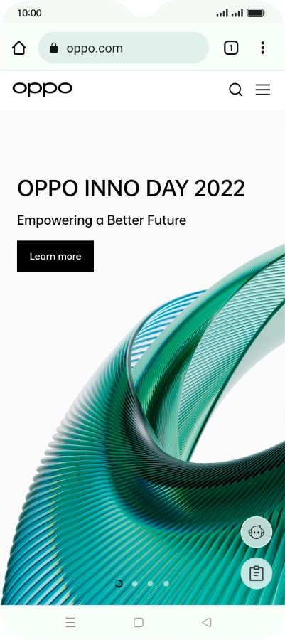 Press the address bar.