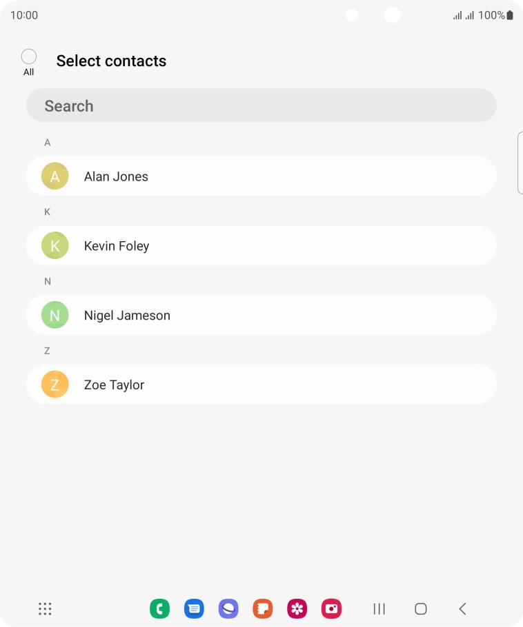 Press the field above 