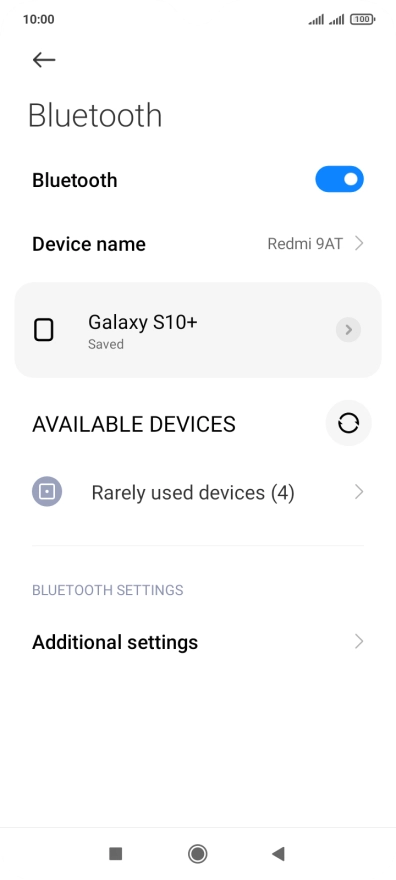 Press the Home key to return to the home screen.