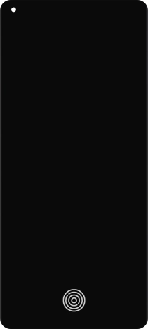 Place your finger on the fingerprint sensor to unlock your phone.