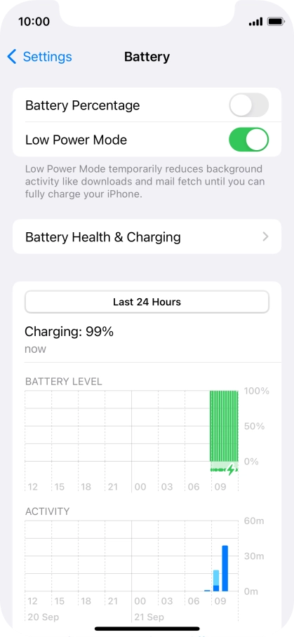 Slide your finger upwards starting from the bottom of the screen to return to the home screen.