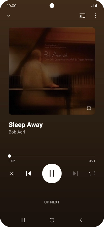 Press arrow right to go to the next audio file.