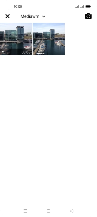 Press the required picture or video clip.