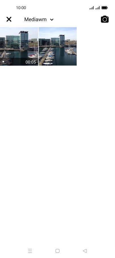 Press the required picture or video clip.