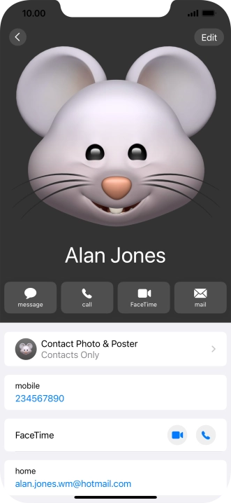 Slide your finger upwards starting from the bottom of the screen to return to the home screen.