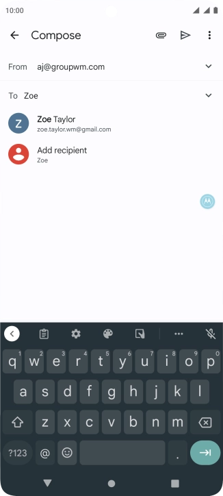 Press the required contact.