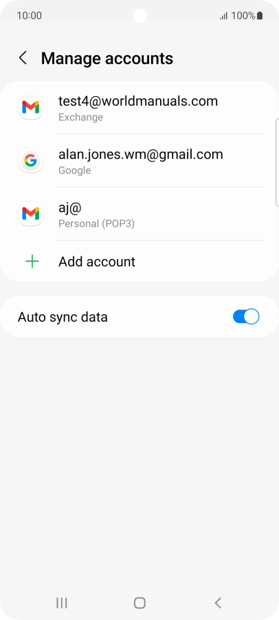 Press the Home key to return to the home screen.