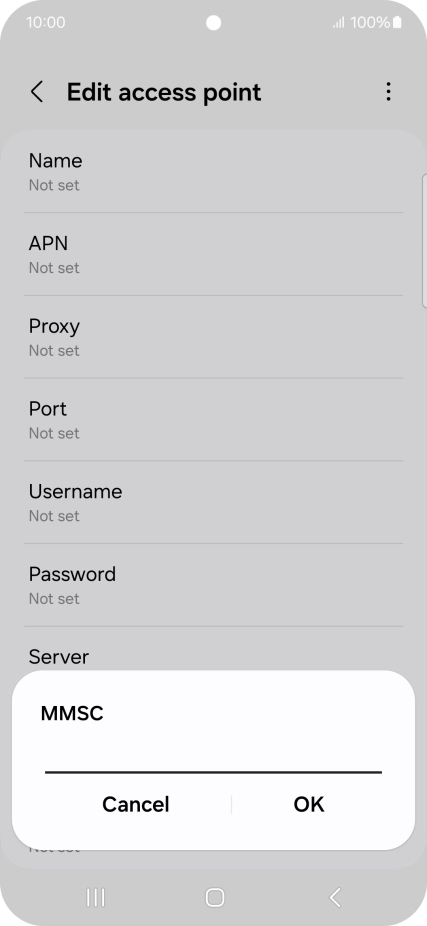 Key in http://mms.vodafone.co.uk/servlets/mms and press OK.