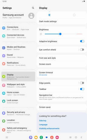Press the Home key to return to the home screen.