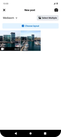 Press the required picture or video clip.