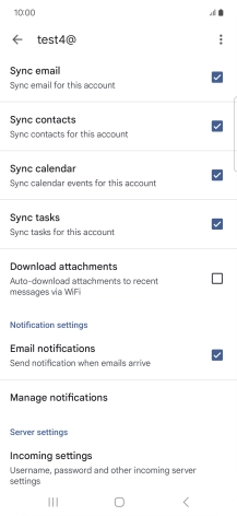 Press the field next to 