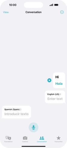 Press the menu icon.