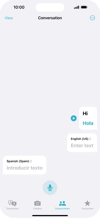 Press the menu icon.