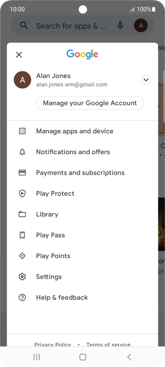 Press Settings. Press Settings.
