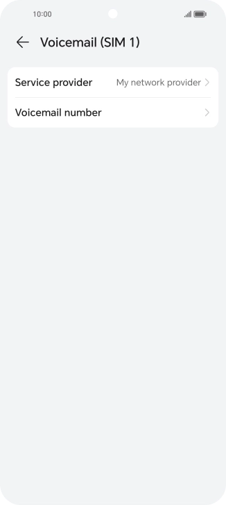 Press Voicemail number.