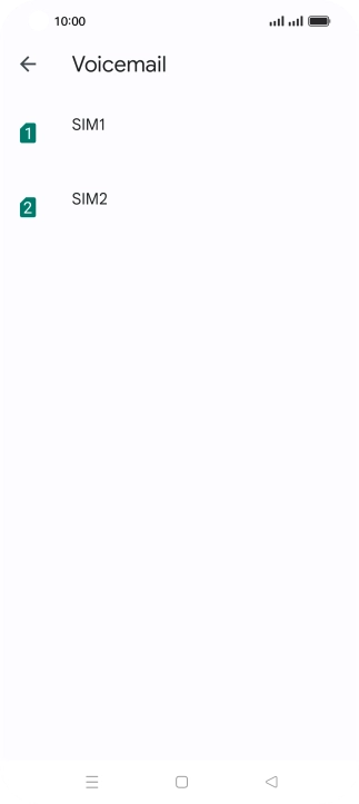 Press the required SIM.