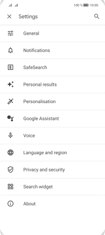 Press Google Assistant.