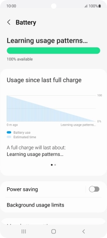 Press Power saving. Press Power saving.