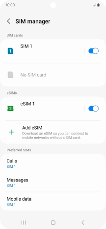 Press the Home key to return to the home screen.