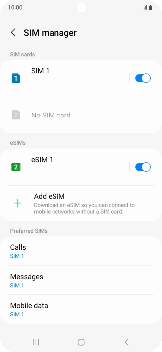 Press the Home key to return to the home screen.
