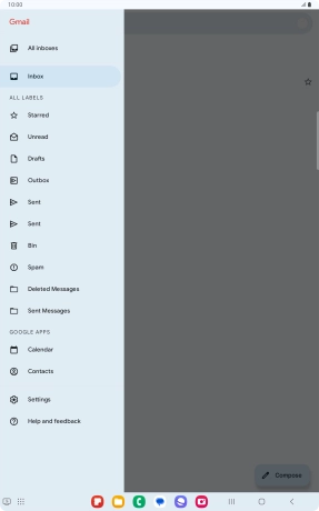 Press the Home key to return to the home screen.