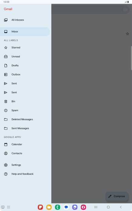 Press the Home key to return to the home screen.