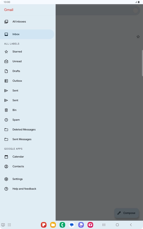 Press the Home key to return to the home screen.
