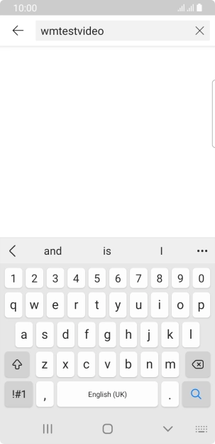 Key in the required search word and press the search icon.