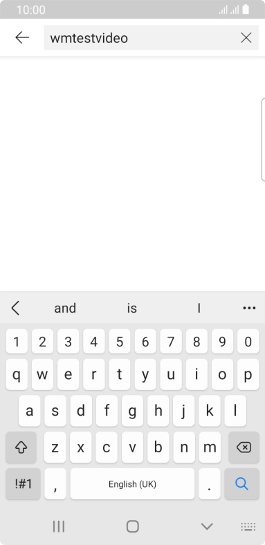 Key in the required search word and press the search icon.
