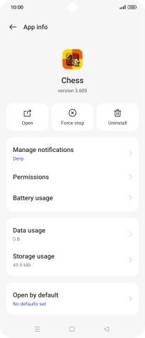 Press Storage usage.
