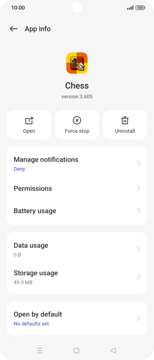 Press Storage usage.