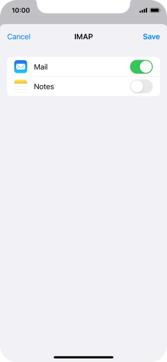 Press Save. Your email account has now been set up. To select more settings for incoming and outgoing server, proceed with the following steps. Press Save. Your email account has now been set up. To select more settings for incoming and outgoing server, proceed with the following steps.