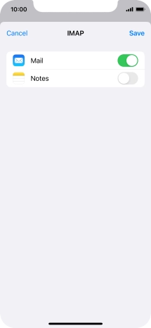 Press Save. Your email account has now been set up. To select more settings for incoming and outgoing server, proceed with the following steps. Press Save. Your email account has now been set up. To select more settings for incoming and outgoing server, proceed with the following steps.