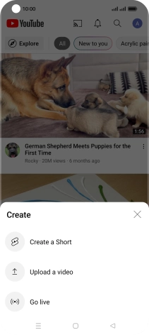 Press Upload a video. Press Upload a video.