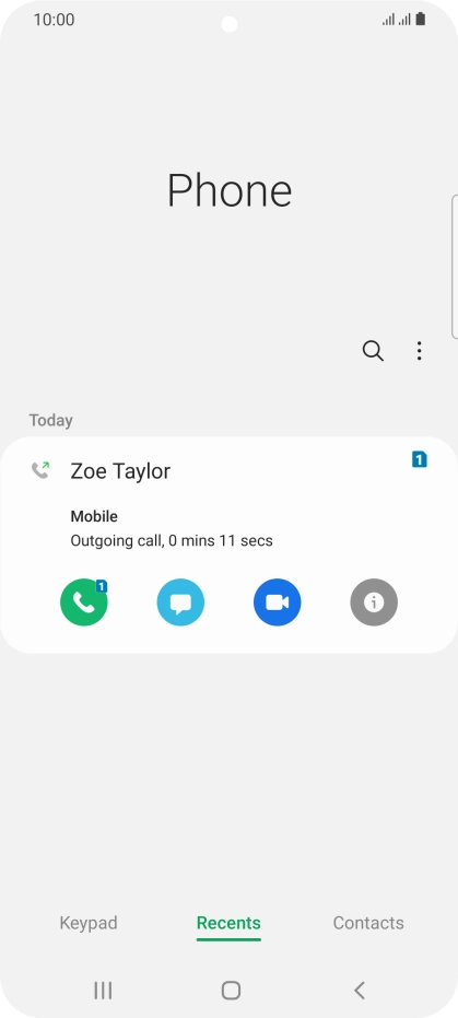 Press the info icon.