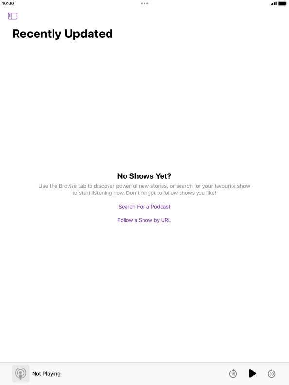 Press the Home key to return to the home screen.