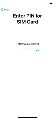 If your SIM is locked, key in your PIN and press OK.