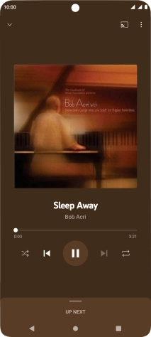 Press arrow right to go to the next audio file.