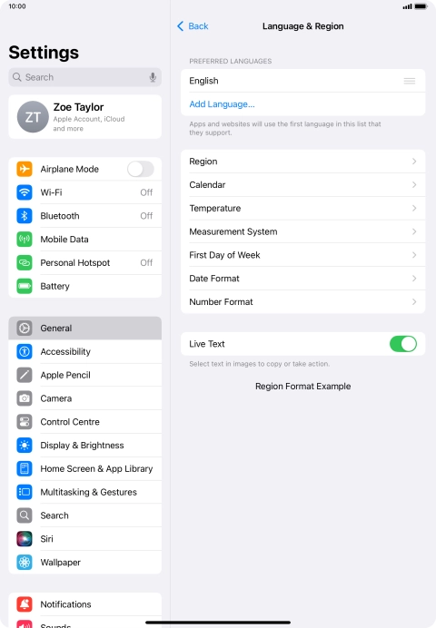 Press Add Language.... Press Add Language....