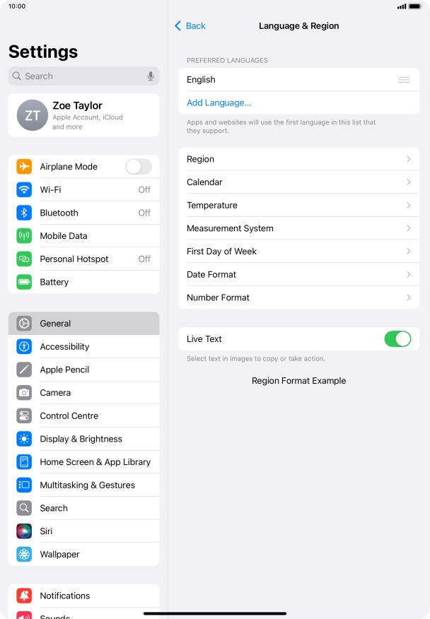 Press Add Language.... Press Add Language....