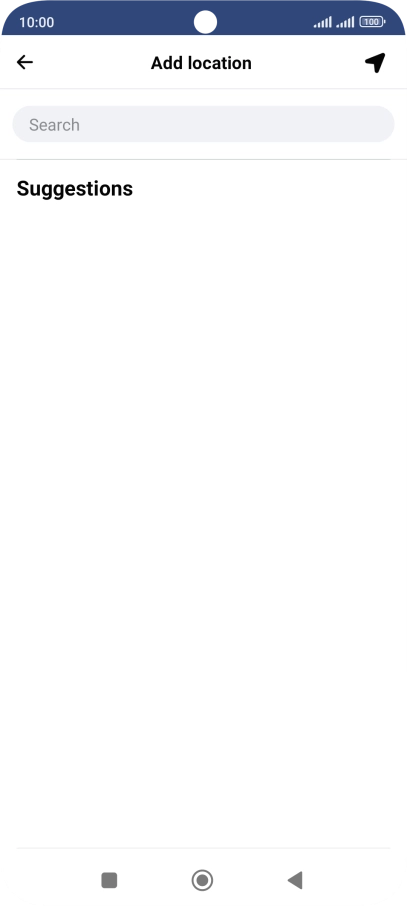 Press the search field and key in the required search word.