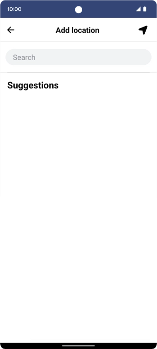 Press the search field and key in the required search word.