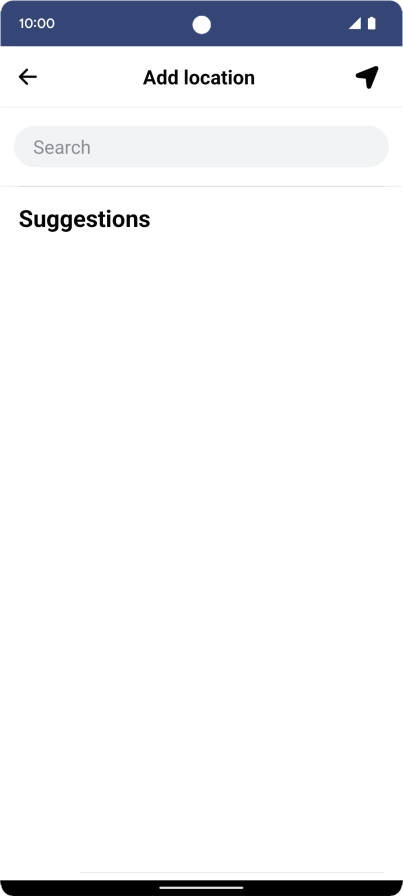 Press the search field and key in the required search word.